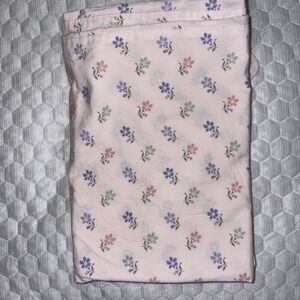 2 Martha Stewart Standard Pillowcases Flowers Pink Green cotton